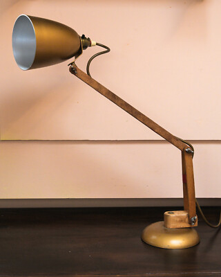 60er/70er Jahre Terence Conran Habitat Mac Lampe. PAT zertifiziert Metall und Holz