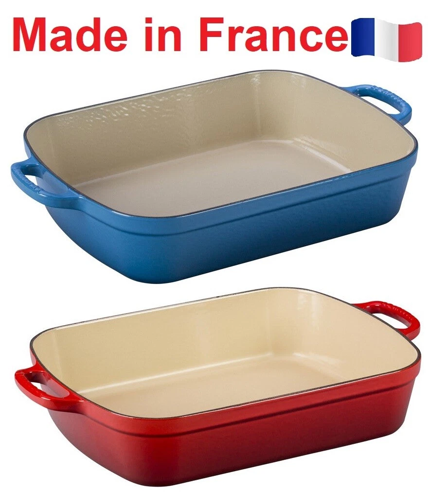 LE CREUSET 7 QT Enameled Cast Iron Signature Roaster Cherry Red Blueberry ✅✅✅✅✅✅