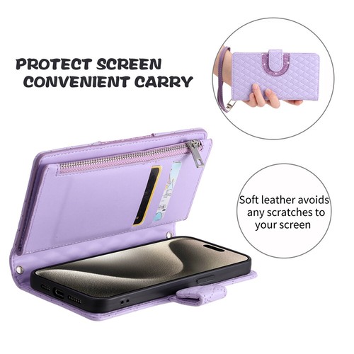 Luxury Leather Wallet Case Flip Cover For iPhone 16 15 14 13 12 Pro Max XR Plus - Picture 62 of 71