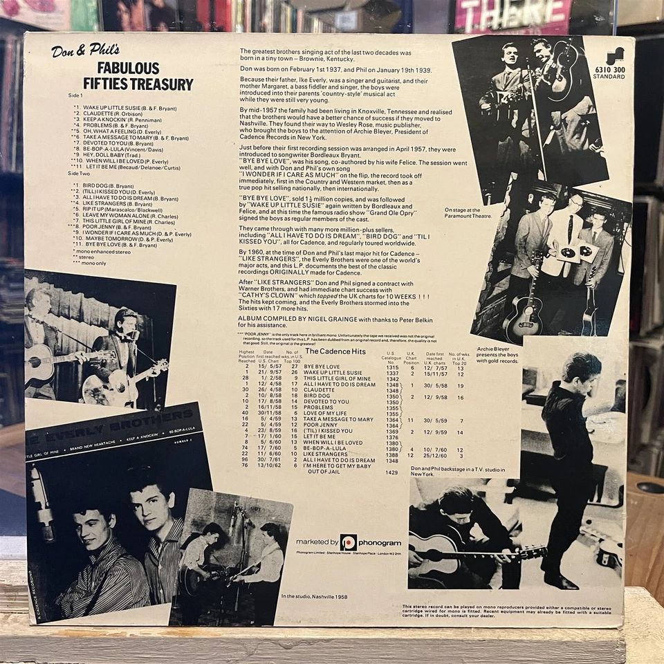 [ROCK/POP]~EXC LP~The EVERLY BROTHERS~Don & Phil's Fabulous Fifties Treasury~UK - Image 2 of 4