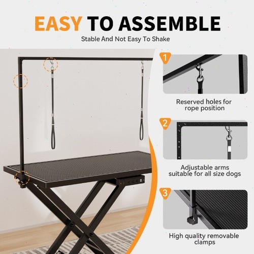 50'' Professional Electric Dog Grooming Table Heavy Duty Height Adjustable NEW - Picture 5 of 13