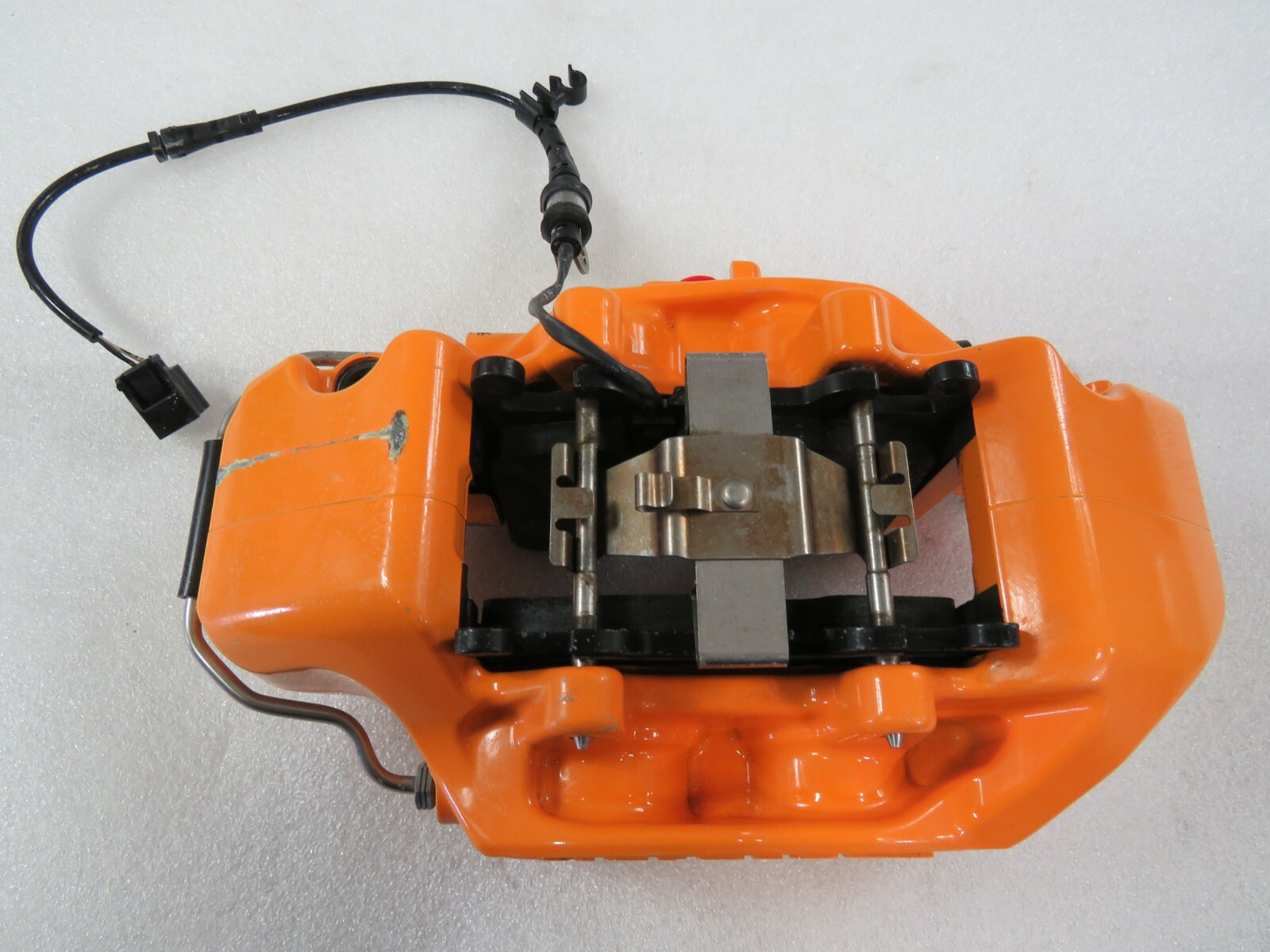 McLaren 600LT, LH, Left, Rear Brake Caliper, Orange, Used, Dmg, P/N 14CA064CP