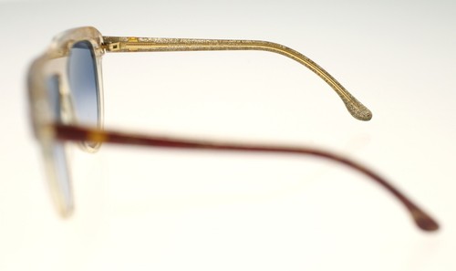 Laura Biagiotti Italy 'OXSOL' Mod. 60-C131 ladies golden glitter sunglasses - Picture 4 of 13