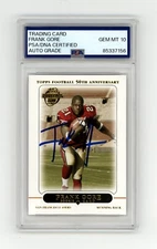Frank Gore 2005 Topps Football #418 Signed Rookie PSA 10 Auto 49er's