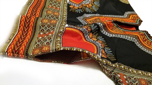 Petite Black Dashiki Shirt with pockets Size Small - Picture 5 of 5