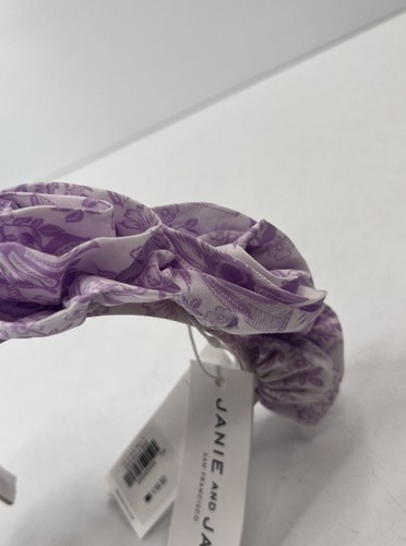 Janie & Jack Lavender Rose Headband Violet New - Picture 3 of 3