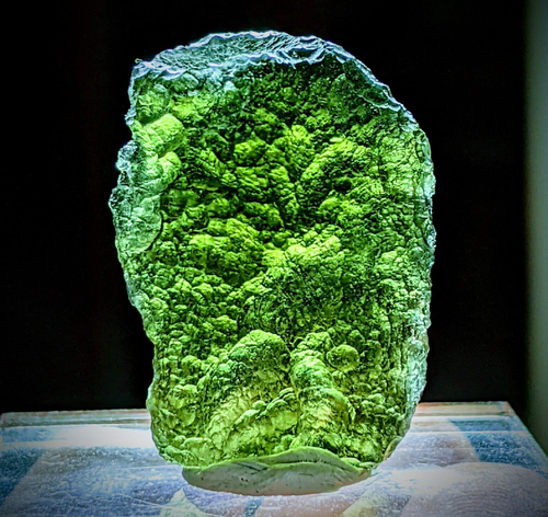 MOLDAVITE Tektite Genuine Crystal Synergy 12 Certified Authentic Meteorite - Picture 1 of 11