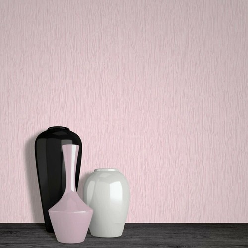 Debona Crystal Plain Textured Glitter Encrusted Vinyl Wallpaper Blush