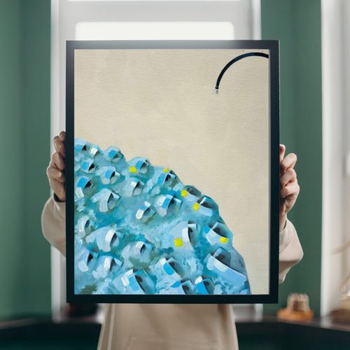Award Winning Artist Shatha Minimalist Abstract Print Giclee - Picture 3 of 19