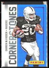 2013 Panini Prizm Football Monster Box Cornerstones Blue #14 Darren McFadden!