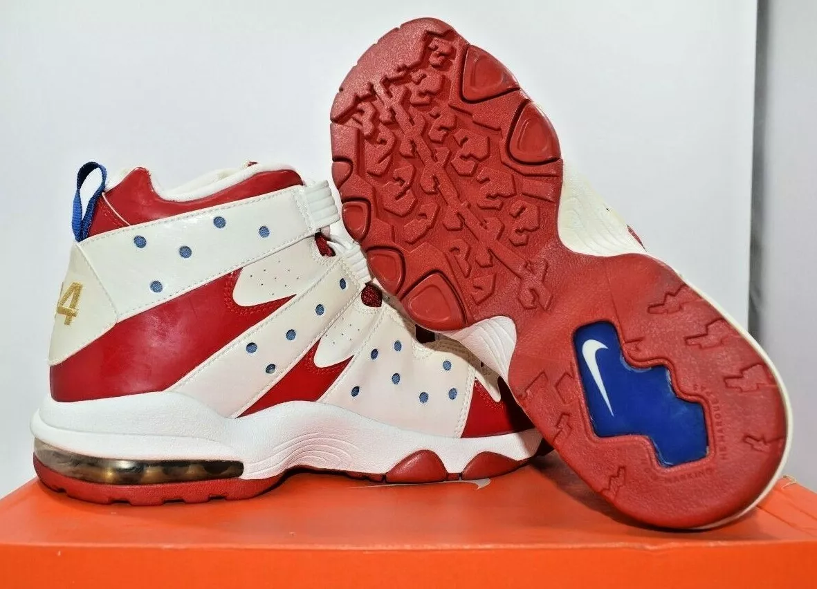 NIKE AIR MAX CB '94 (GS) WHITE/VAR RED-VAR ROYAL-WHITE KIDS SIZE 5Y (309560 141)