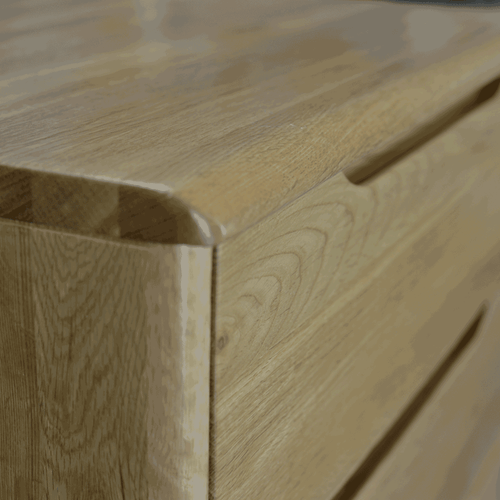 NEW Large Retro Solid American Oak Bedside Tables (Including Delivery) - Picture 6 of 6