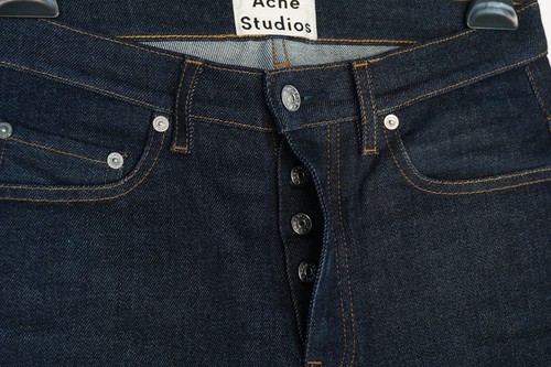 Pantalones de mezclilla azul de corte recto Acne Studios Town Str Rw W30 L30 - Imagen 3 de 5