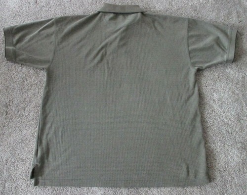 London Fog Men's Polo Golf Shirt, Size XL Short Sleeve, Beige Green, Preowned - Picture 7 of 7