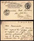 U.S.A vintage Postal card 1901 to Vevey Switzerland