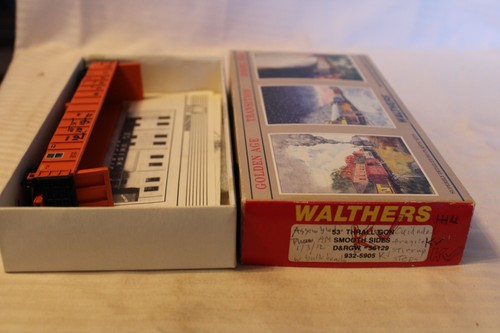 Góndola Thrall escala HO Walthers, 53', naranja Río Grande #56129 - 932-5905 construida | Condition: Used