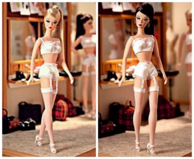 Mattel Barbie Fashion Model Collection lingerie Brown hair