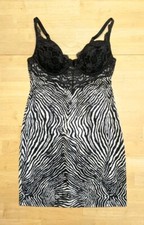 Victoria's Secret Black Lace Zebra Bodycon Lingerie Dress