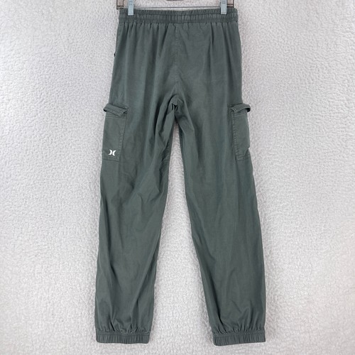 Hurley Green Cargo Jogger Pants Girls High-Rise Elastic Waist Pull On Size XL - Picture 13 of 17