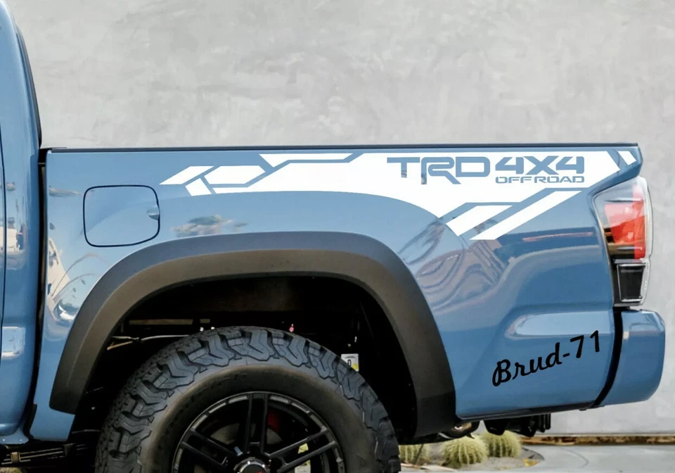 Toyota Tacoma TRD 4x4 OFF ROAD Side Vinyl Decals Stickers Graphics Stripe - Image 3 of 4