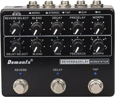 Demonfx RDW Reverb Delay Workstation Guitar Effect Pedal Multi
