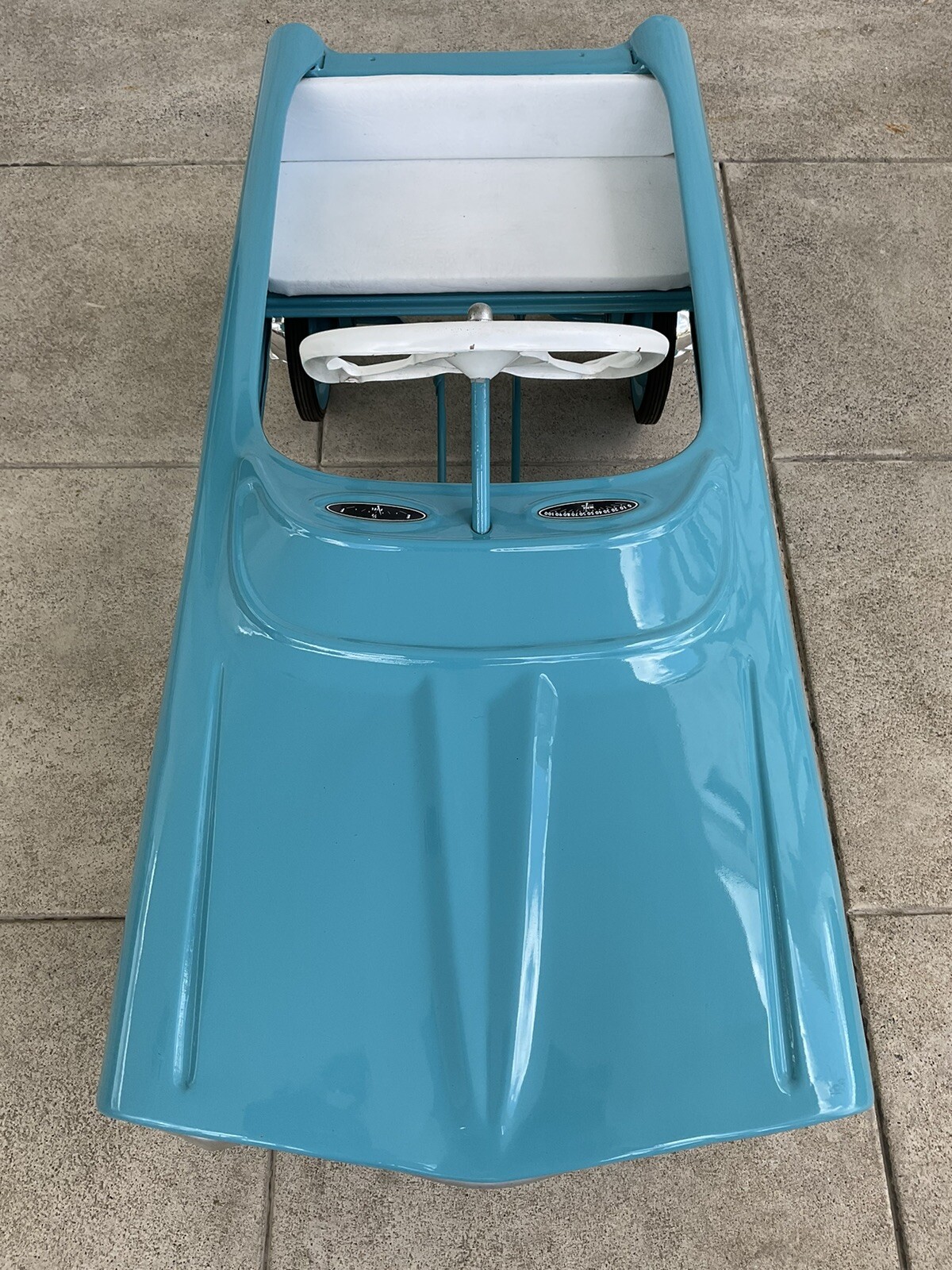 Vintage 1960s Tee-Bird Pedal Car Pressed Steel Beautifully Pro Restored