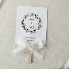 Personalized hand fans, wedding hand fans, wedding favors, 50 units