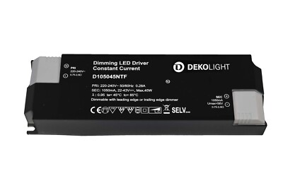 Deko-Light 862210 LED Netzteil Betriebsgerät BASIC DIM D105045NTF/45W dimmbar