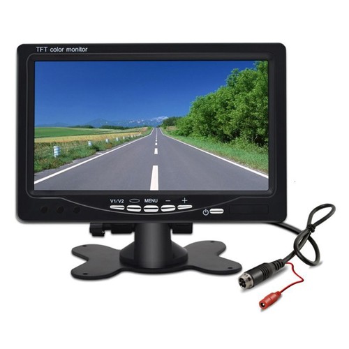 7-calowy ekran monitora samochodowego autobusu ciężarowego LCD do cofania cofania kamera zapasowa ciężarówki - Zdjęcie 5 z 9