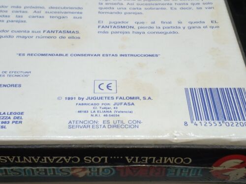 Box Sealed The Real Ghostbusters Los Cazafantasmas Card Game, 1986, By Falomir - Picture 7 of 8