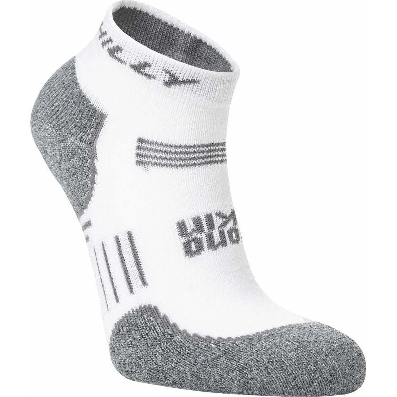 Chaussettes de course Hilly Supreme Max quart blanc rembourré anti amplister sport course