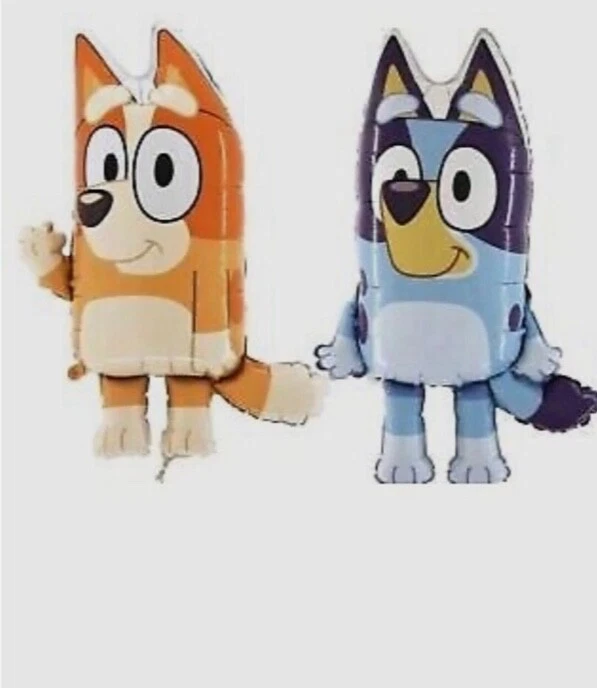 Bluey Bingo foil balloons kids birthday party decorations