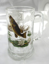 Schmidt Beer Mug of Bass Fish Wildlife Collector Series Vintage NOS