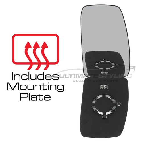 Upper Wing Mirror Glass Vauxhall Movano Van 20102022 Heated Convex
