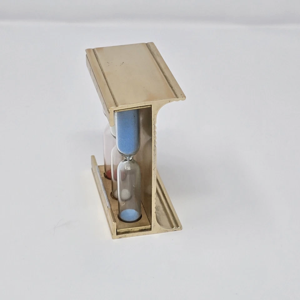 vtg MCM Hourglass Egg Timer Minute One Three Five Time Out Clock Cooking USA - Image 3 of 4