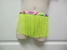 NWOT Dance Jazz Tap Fringe skirt chartreuse Small child 6 inches