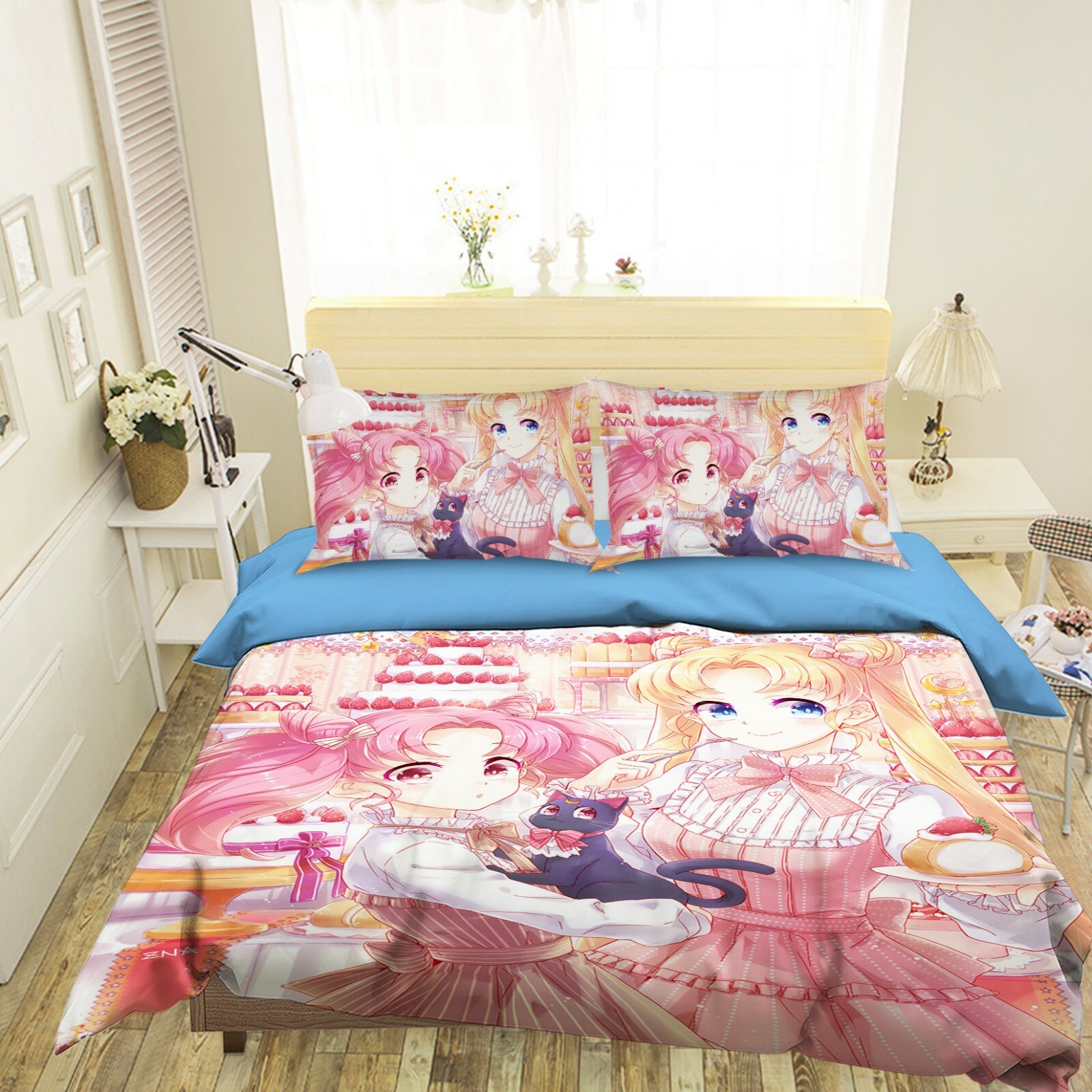 3D Sailor Moon T060 Japan Anime Bed Pillowcases Quilt Duvet Cover Double Sunday 3D Sailor Moon T060 Japan Anime Bed Pillowcases Quilt Duvet Cover Double Sunday