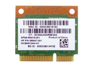 HP 690019-001 Qualcomm Atheros QCWB335 WiFi and Bluetooth 4.0 Card