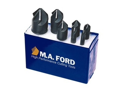 MA Ford 79000004, 100-Deg. HSS Countersink 7pc Set, 1/4, 5/16, 3/8, 1/2, 5/8, 3/