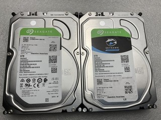 Lot of 2 Seagate SkyHawk 6TB Surveillance HDD ST6000VX001 SATA 5425RPM Wiped