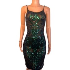 Iridescent sequin dress