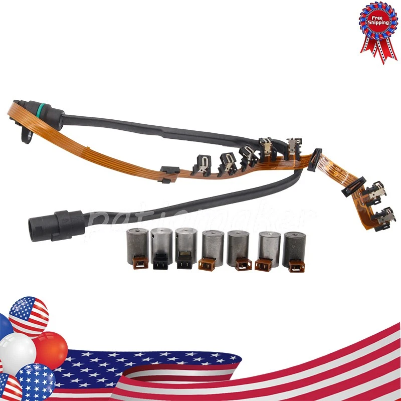 Transmission Master Solenoid Kit Set W/ Wire Harness 01M O1M FOR 95-04 VW JETTA Foto 3 de 4