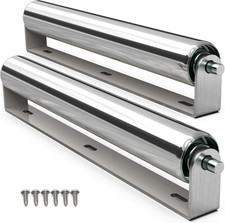 2" Diameter Heavy Duty Roller with Bracket Set - 17" Long for Transporting Such