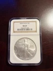 2004 American Silver Eagle MS69 NGC 1 oz .999 Fine Silver