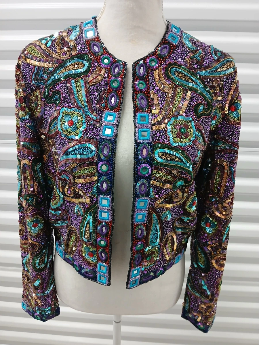 Beaded Sequin Jacket In Vintage Outerwear Coats & Jackets For