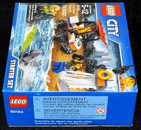 NEW SEALED! LEGO CITY 60163 COAST GUARD STARTER SET / SHARK / SURFING