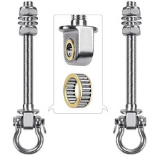 Heavy Duty Swing Hangers with Quiet Bearings, 3000 LB AntiRust Capacity Hammo...