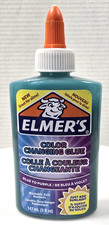 Elmer's Color Changing Glue -Blue to Purple , Great for Slime Nontoxic/washable