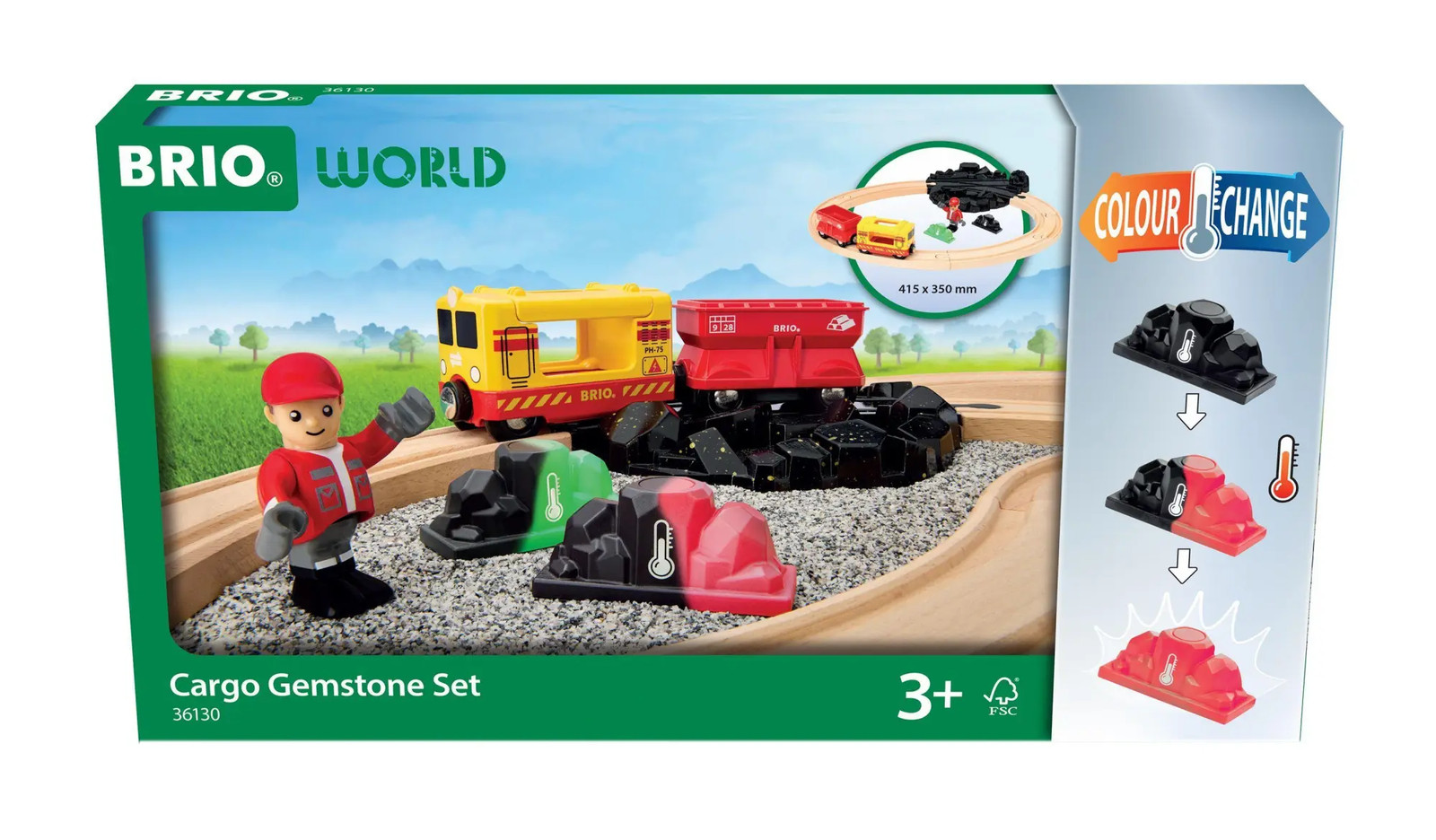 Brio Jungen Gelb/Rote/Schwarz 63613000 Güterzug-Set Mit Farbwechsel / Magisches Holzeisenbahnset Für Kinder Ab 3 Jahren - Image 7