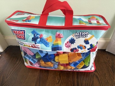 MEGA BLOKS First Builders Big Bag of Blocks Toy Blocks with Storage Bag - 130pc